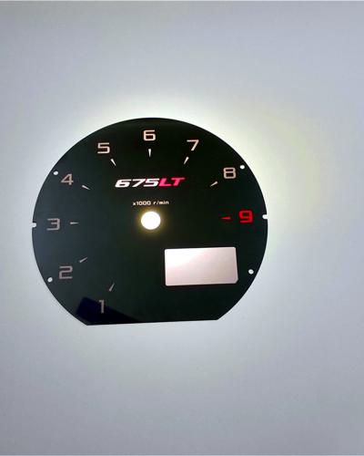 McLaren 675LT Face Plate Instrument Cluster Plate Modify New