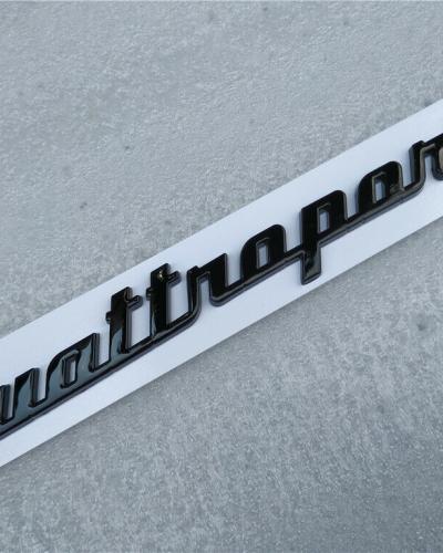 Maserati Quatroporte Rear Emblem Badge Glossy Black