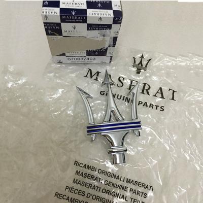 Genuine Maserati Quattroporte Front Grille Emblem Badge Blue 670037403