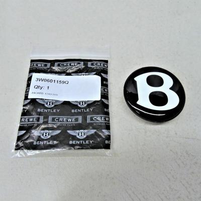 Bentley Continental GT Flying Spur Mulsanne Black Center Cap Hub Badge