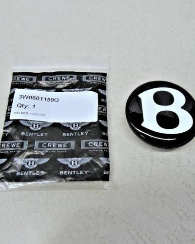 Bentley Continental GT Flying Spur Mulsanne Black Center Cap Hub Badge