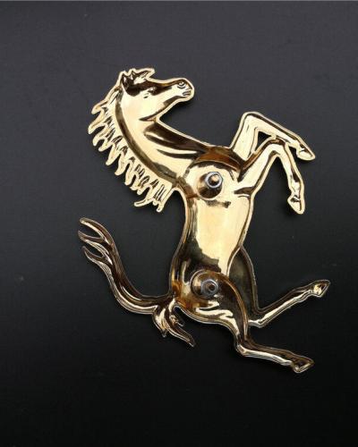 Ferrari California Front Bumper Horse Emblem Gold 67165200