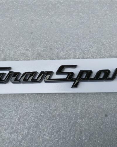 Set of 2 Maserati 2017 Quattroporte GranSport Side Badge Emblem Glossy Black