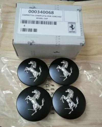 Ferrari 430 458 California Centre Wheel Caps Set Matte Black
