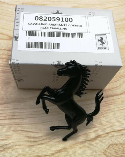 Ferrari 458 California GTC4 Rear Bumper Horse Badge Emblem Matte Black