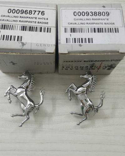Ferrari Roma Front&Rear Bumper Sliver Horse Emblem Badge Kit