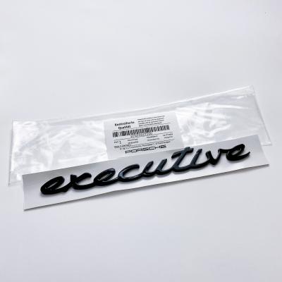 Porsche "Executive" Side Fender emblem Decal Badge Gloss Black 97055927500