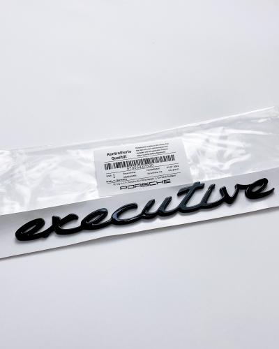 Porsche "Executive" Side Fender emblem Decal Badge Gloss Black 97055927500