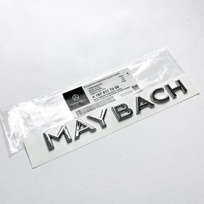 Mercedes Benz Chrome Silver "MAYBACH" Rear Trunk Letters Badge Emblems Sticker A1678177000