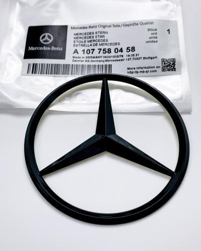 Mercedes Benz glossy Black Star Trunk Emblem Badge 90mm A1077580458