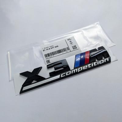 BMW X3 M Competition F97 Tailgate Rear Black Emblem Badge Sticker 51148077609