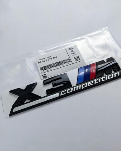 BMW X3 M Competition F97 Tailgate Rear Black Emblem Badge Sticker 51148077609