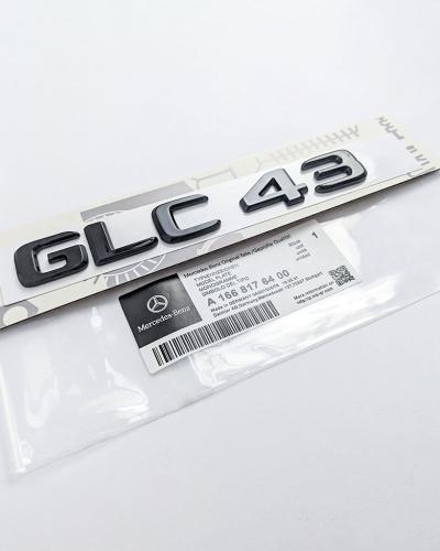 Mercedes Benz "GLC43" Gloss Black Letters Rear Trunk Emblem Badge A1668176400