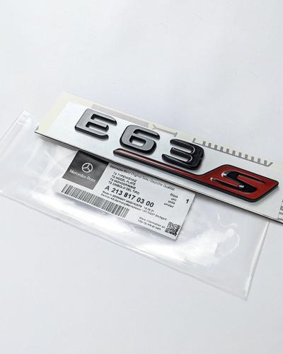 Mercedes Benz "E63s" Gloss Black Rear Trunk Emblem Badge A2138170300
