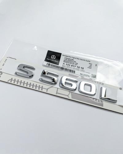 Mercedes Benz Chrome Sliver "S560L" Letter Emblem Trunk Logo Nameplate Badge A2228171515