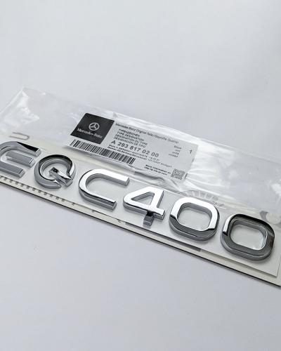 Mercedes Benz Chrome Sliver "EQC400" Rear Trunk Letter Badge Logo A2938170200