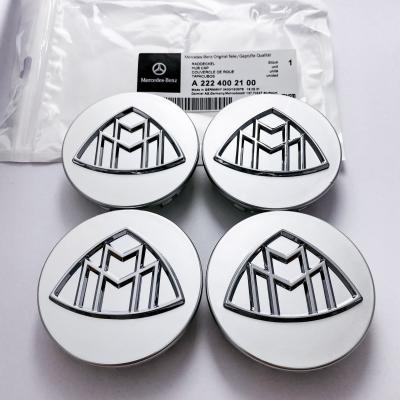 Mercedes Benz Maybach Chrome Silver Wheel Center Hub Cap Cover Logo Emblem 4Pcs A2224002100