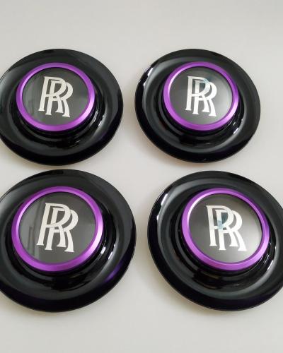 Rolls Royce Center Cap Bezel Black Ghost Dawn Wraith Purple Wheel Modify Kit