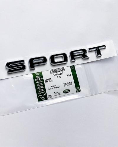 Land Rover Chrome Trimmed Black L494 Range Rover Sport "SPORT" Tailgate Badge LR091933