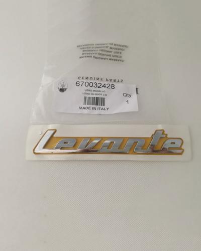 Maserati SUV Levante Rear Script Emblem Badge # 670032428