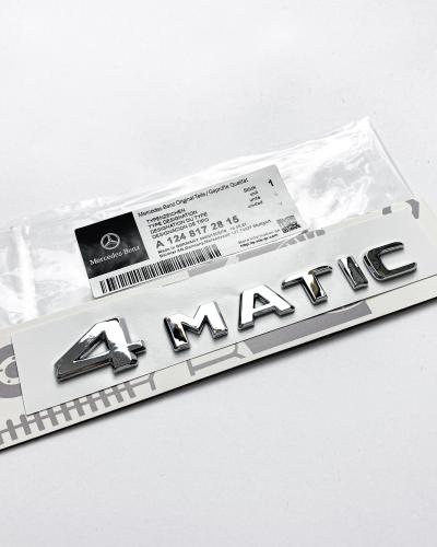 Mercedes-Benz 4MATIC Emblem Chrome Silver Trunk Tailgate Lid Badge A1248172815