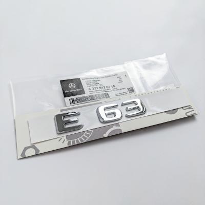Mercedes Benz "E 63" Chrome Sliver Letter Emblem Trunk Nameplate Badge A2228170415