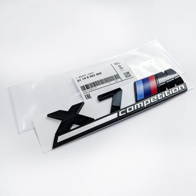 BMW X7 M Competition Tailgate Rear Black Emblem Badge Sticker 51148093999