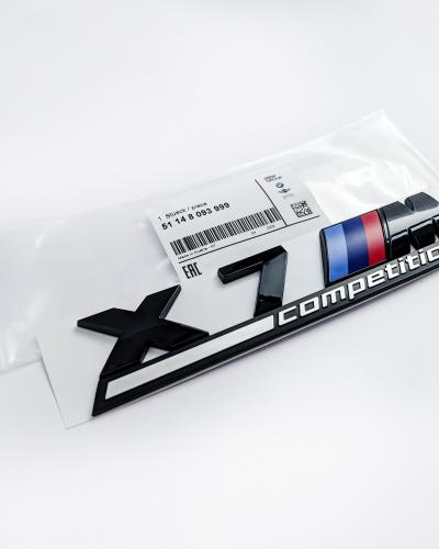 BMW X7 M Competition Tailgate Rear Black Emblem Badge Sticker 51148093999