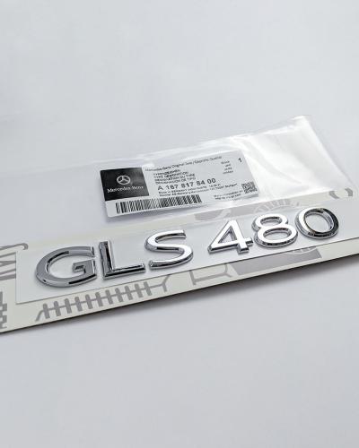 Mercedes Benz Chrome Sliver "GLS480" Rear Trunk Letter Badge Logo A1678178400