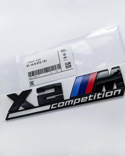 BMW X2 M Competition Tailgate Rear Black Emblem Badge Sticker 51148072121
