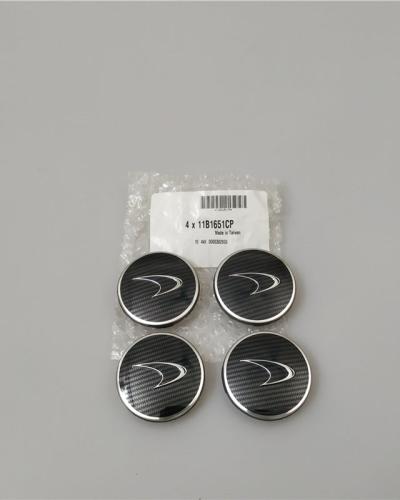 Genuine Mclaren MP4-12C 650s Black Carbon Fibre Wheel Hub Cap Kit 11B1651CP