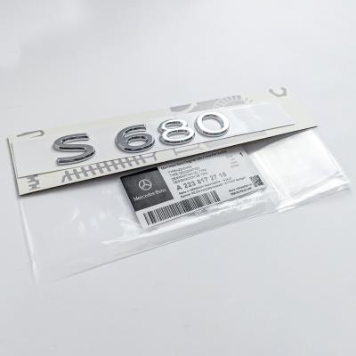 Mercedes-Benz Chrome Silver "S680" Rear Trunk Emblem Badge Logo A2238172715