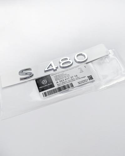 Mercedes Benz Chrome Sliver "S480" Letter Emblem Trunk Logo Nameplate Badge A2238172715