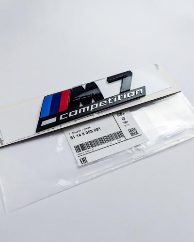 BMW 7 Series Emblem M7 COMPETITION Number Letters Rear Trunk Badge Sticker 51148061626