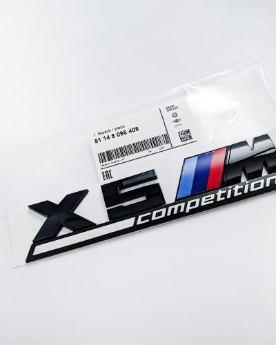 BMW X5 M Competition Tailgate Rear Black Emblem Badge Sticker 51148096408