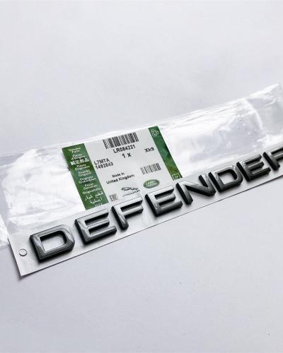 Land Rover "DEFENDER" Matte Sliver Rear Door Liftgate Letter Nameplate Emblem Badge LR084221