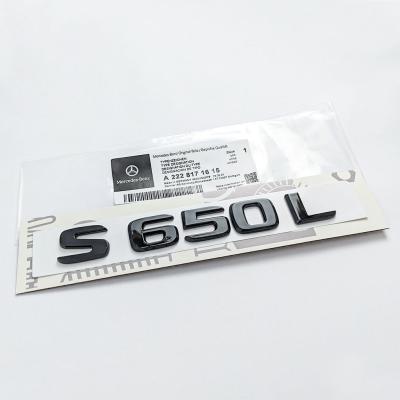 Mercedes Benz "S650L" Gloss Black Number Letter Emblem Badge A2228171615