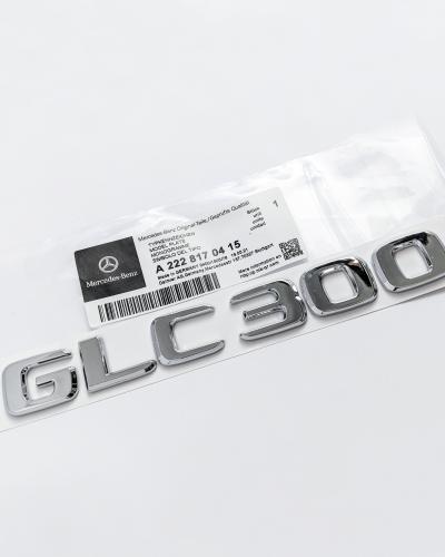 Mercedes-Benz Chrome Silver "GLC300" Rear Trunk Emblem Badge Logo A2228170415