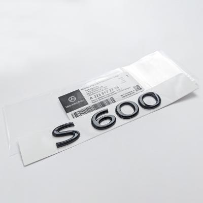 Mercedes-Benz Gloss Black "S600" Rear Trunk Emblem Badge Logo A2238172715