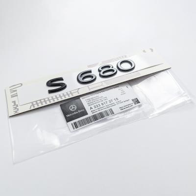 Mercedes-Benz Gloss Black "S680" Rear Trunk Emblem Badge Logo A2238172715