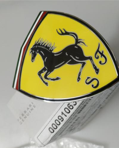 Genuine Ferrari Roma Fender Shield Badge Emblem 910637