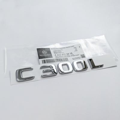 Mercedes Benz Chrome Sliver "C300L" Rear Trunk Letter Badge Logo A2228170415