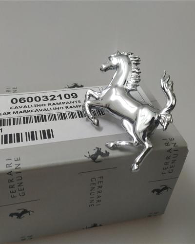 Ferrari 458 Italia Spider Front Bumper Horse Emblem Badge
