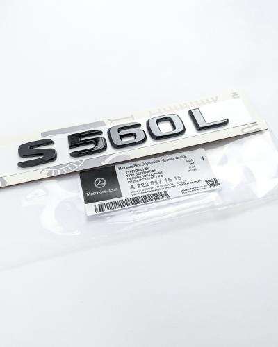 Mercedes Benz Gloss Black "S560L" Letter Emblem Trunk Logo Nameplate Badge A2228171515