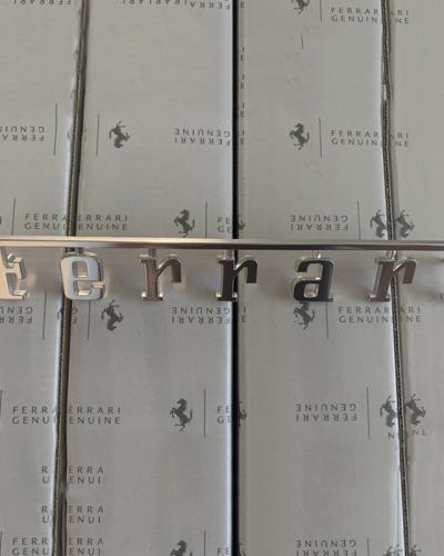 Genuine Ferrari 456 550 575 599 612 "Ferrari" Script Emblem 63482200