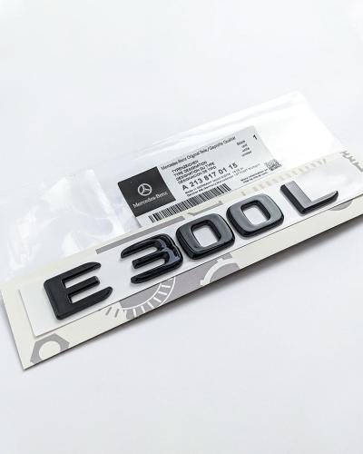 Mercedes Benz Gloss Black Letters "E300L" Rear Trunk Emblems Badges A2138170115