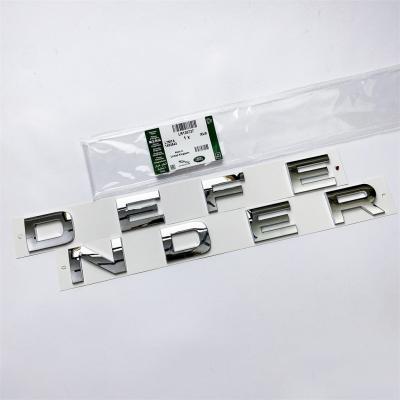 Land Rover Chrome Silver "DEFENDER" Hood Lettering Emblem Badge LR130737