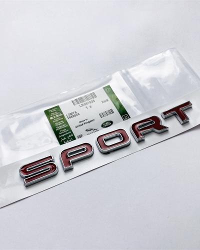 Land Rover Chrome Trimmed Red L494 Range Rover Sport "SPORT" Tailgate Badge LR091933