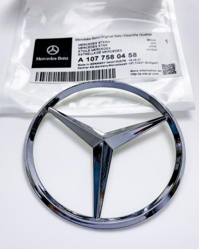Mercedes Benz Chrome Silver Star Trunk Emblem Badge 90mm A107758045