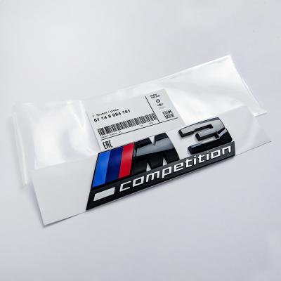 BMW 3 Series Emblem M3 COMPETITION Number Letters Rear Trunk Badge Sticker 51148084161